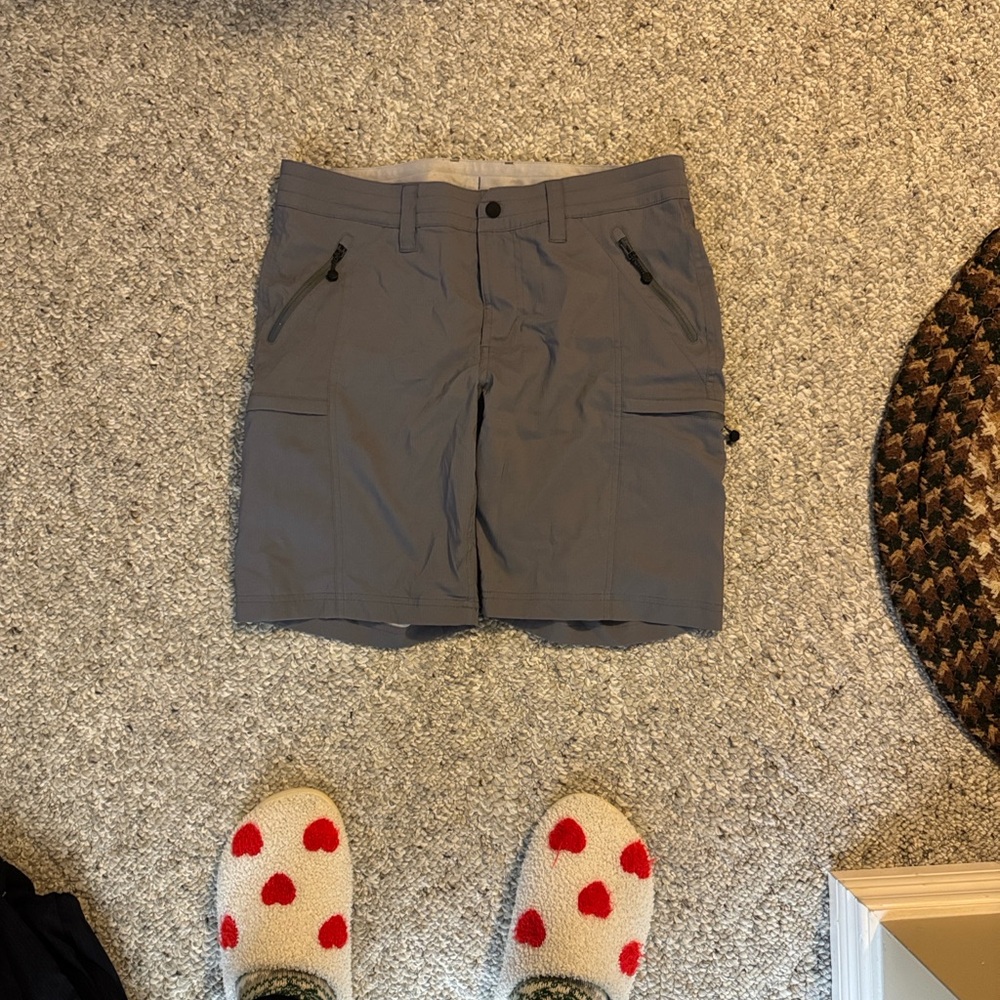 Women's Gray Cargo Shorts